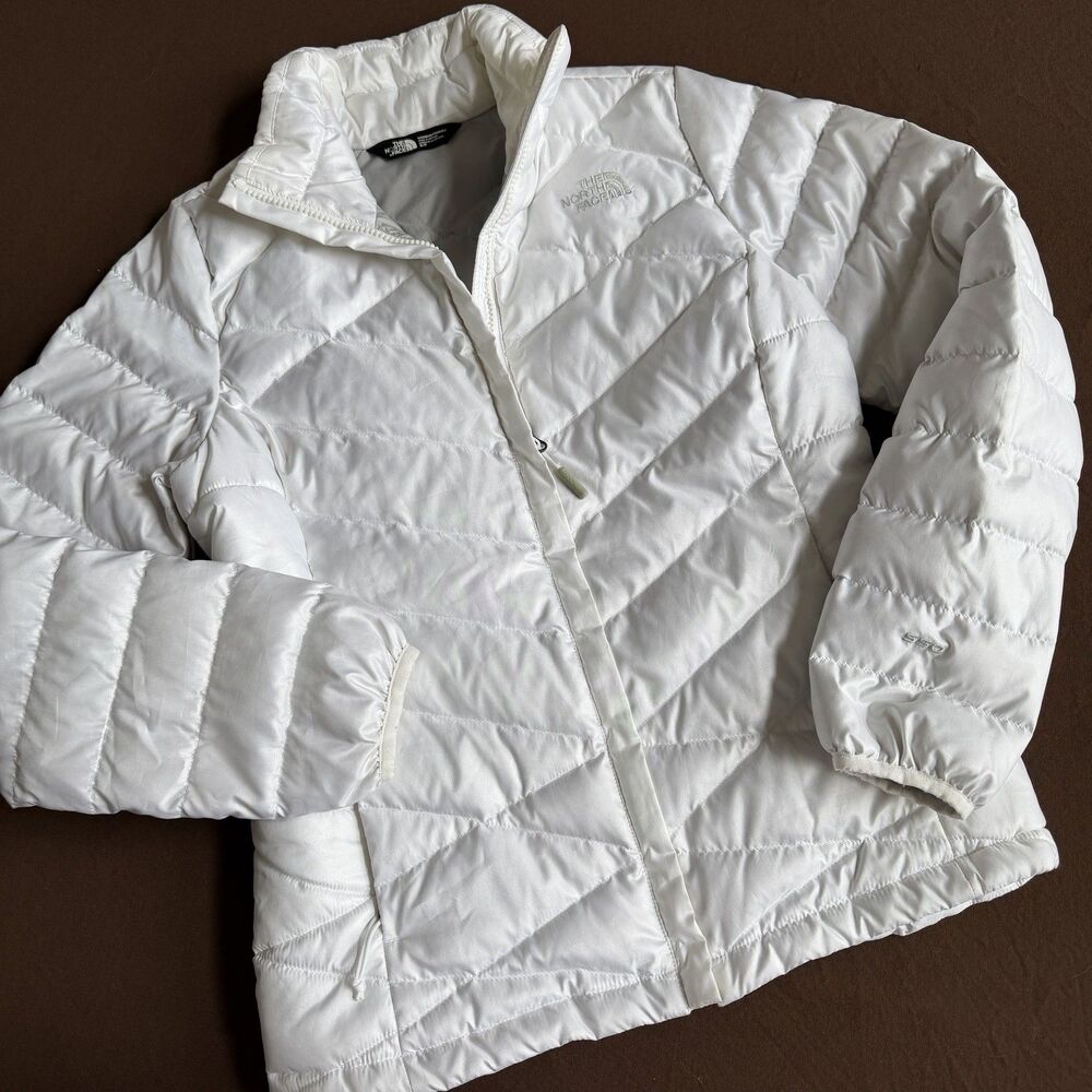 The North Face Womens Aconcagua 550 Goose Down Puffer Jacket White Small Quilted